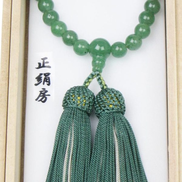 女性用念珠 印度翡翠-日本製