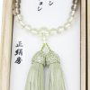女性用念珠 茶水晶與黃水晶漸層-日本製