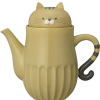 貓咪茶壺(橘貓）