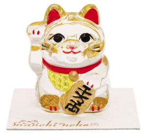 水晶金彩招財貓