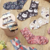 JAPAN  STREAM 滿版 印花襪子23-25cm