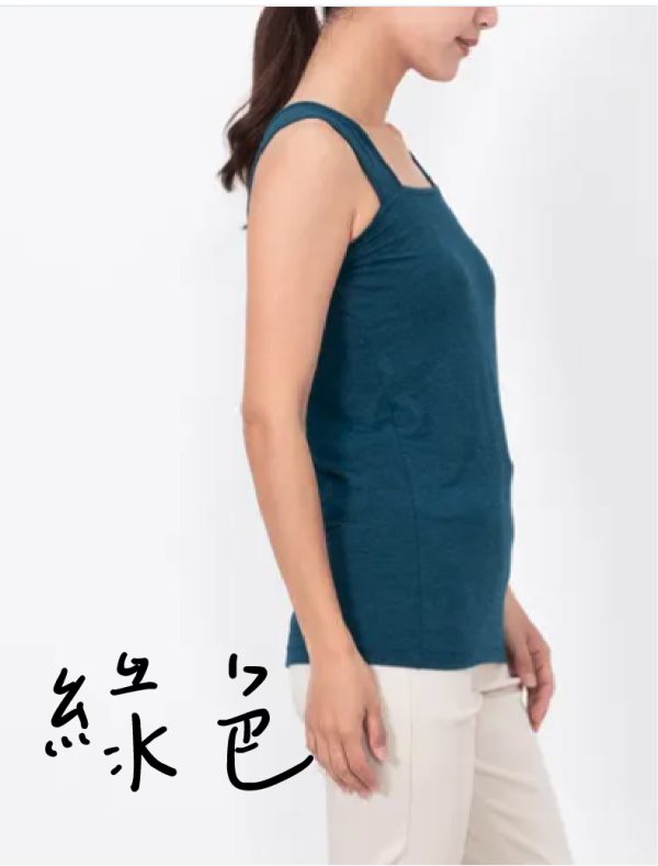 日本製平口寬帶內搭背心