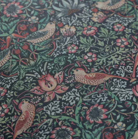 🌿 William Morris 風格 PU 皮革迷你斜背包 / 輕便側背包 👜