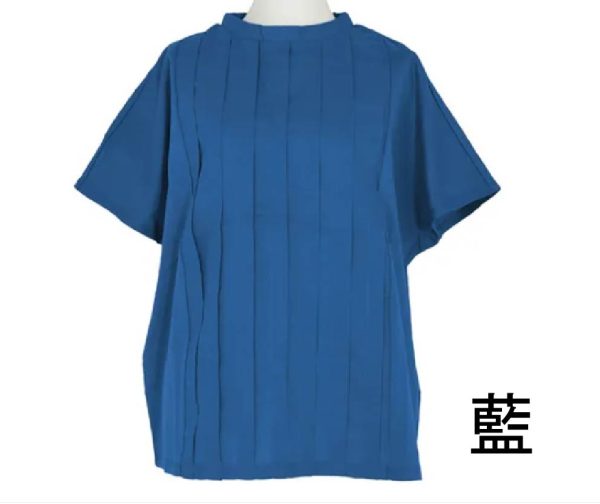 LILASIC  褶皺布料 春夏短袖上衣 麻棉 [ 四月底-五月初到貨 ]