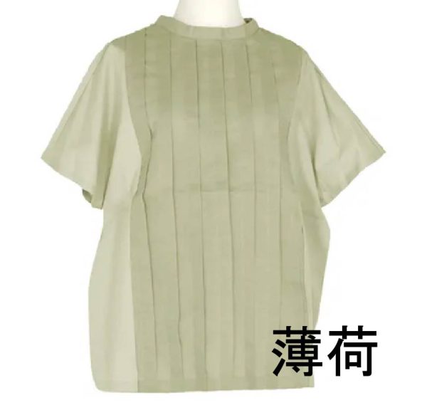 LILASIC  褶皺布料 春夏短袖上衣 麻棉 [ 四月底-五月初到貨 ]