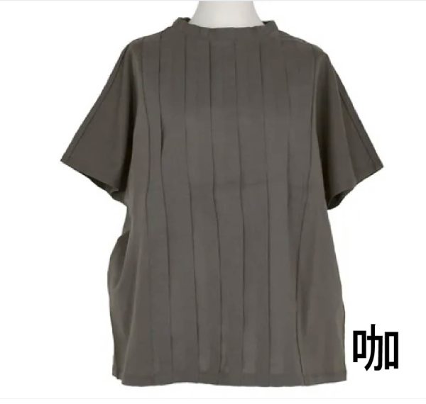 LILASIC  褶皺布料 春夏短袖上衣 麻棉 [ 四月底-五月初到貨 ]