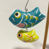 日本製 端午節 親子鯉魚旗和搖擺器