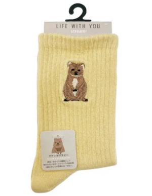 STREAM LIFE WITH YOU 船型襪 動物刺繡襪