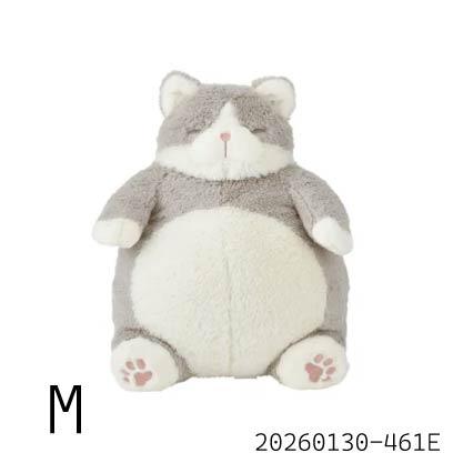 LIV HEART 貓咪肯定感系列 八字斑貓鰹魚 M L BIG  抱枕