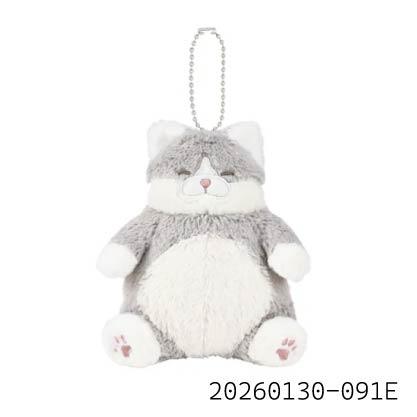 LIV HEART 貓咪肯定感系列 八字斑貓鰹魚 M L BIG  抱枕