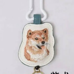 狗狗 皮革刺繡鑰匙圈