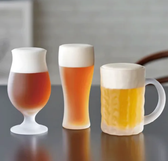日本製 綿密泡沫啤酒杯  -360ml