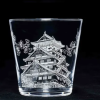 日本象徵與櫻花的唯美玻璃杯(三杯組入)