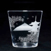 日本象徵與櫻花的唯美玻璃杯(單杯售)