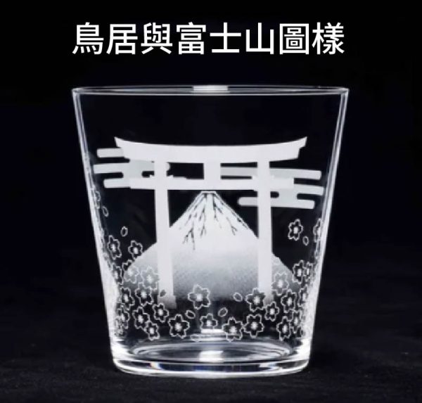 日本象徵與櫻花的唯美玻璃杯(單杯售)