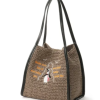 夏日單品 COOCO 動物刺繡編織包（草編包／紙編包）