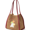 夏日單品 COOCO 動物刺繡編織包（草編包／紙編包）