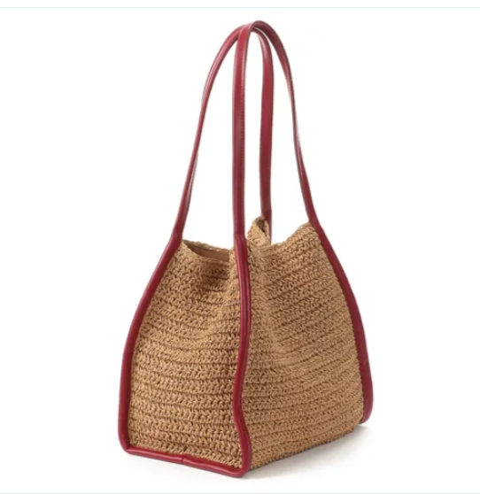 夏日單品 COOCO 動物刺繡編織包（草編包／紙編包）