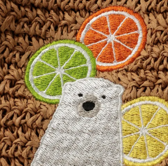 夏日單品 COOCO 動物刺繡編織包（草編包／紙編包）