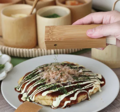 日本製 竹罐 七味粉罐
