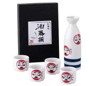 日本製 蛇年福達摩酒器組