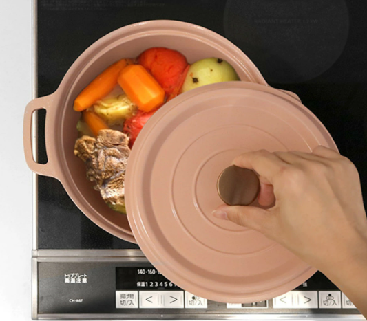 日本 Cookshare 輕巧萬用無加水鍋  IH對應X直火