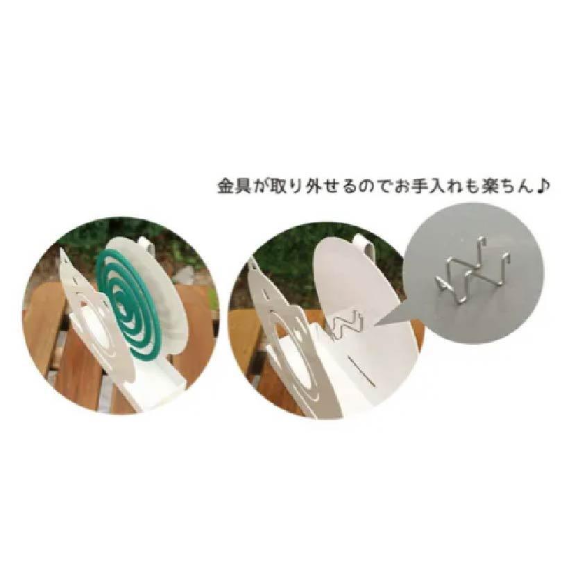 白色鋼製豬造型蚊香座