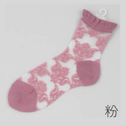 20250803-392E-22 春夏新款 透膚襪 大馬士革花紋【限量】