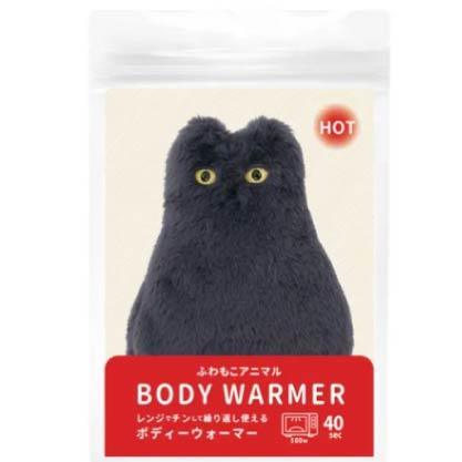 蓬鬆毛絨動物 暖身抱枕／暖腹帶 貓咪款