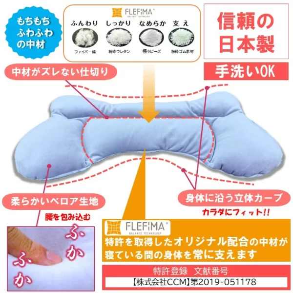 空間貼合的蓬鬆護腰枕 腰部枕 肩膀枕