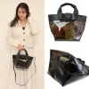 QUADRIFOGLIO la borsa felice舟型 透明肩背包