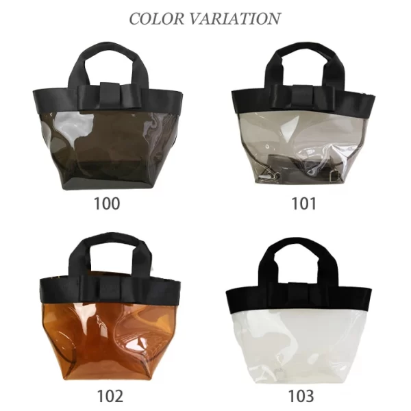 QUADRIFOGLIO la borsa felice舟型 透明肩背包