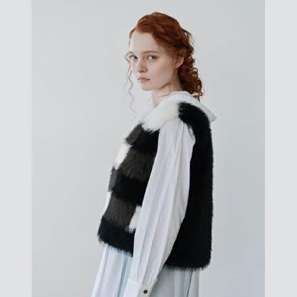 20251101-031E-07 akane 人造毛拼接背心