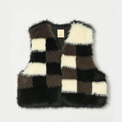 20251101-031E-10 akane 人造毛拼接背心