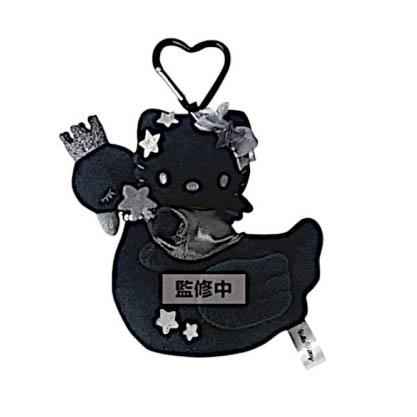 【預計1月下旬到貨】Hello Kitty 高級天鵝造型鑰匙圈（黑色）