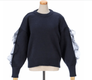 螢幕擷取畫面 2025-11-02 001043 Emilyan 網紗袖針織上衣