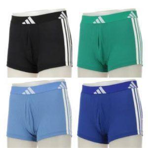 adidas 男士四角平口內褲（無前開）