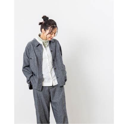 Northern Truck暖柔人字紋口袋工作外套