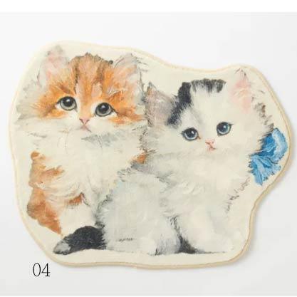 貓咪造型立體剪裁地墊