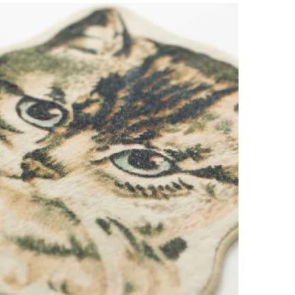 貓咪造型立體剪裁地墊