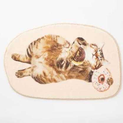 貓咪造型立體剪裁地墊