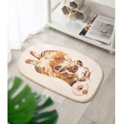 貓咪造型立體剪裁地墊