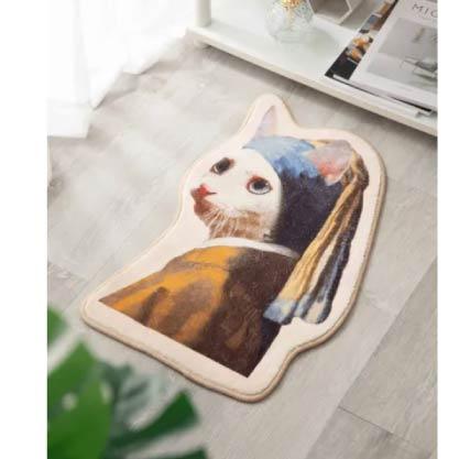 貓咪造型立體剪裁地墊