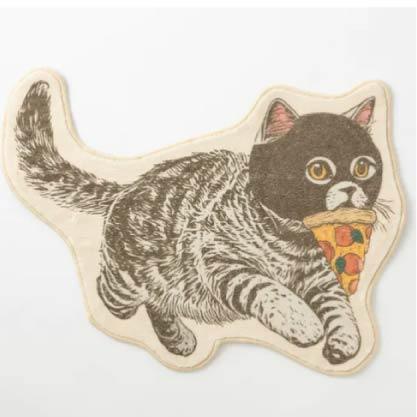 貓咪造型立體剪裁地墊
