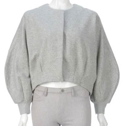 20251208-622E-02 trois 柔暖刷毛短版開襟外套