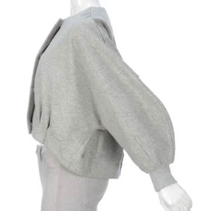 20251208-622E-04 trois 柔暖刷毛短版開襟外套