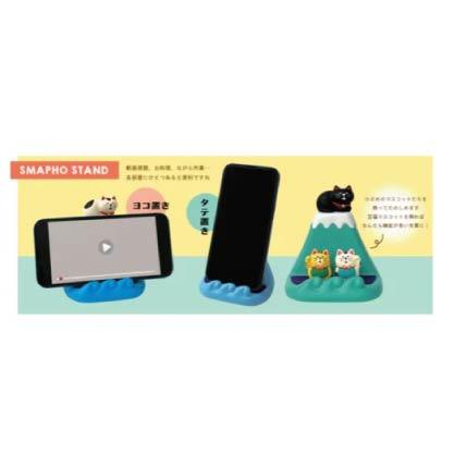 2025年12月中旬新品預約上市中 concombre 富士山療癒款 貓手機架