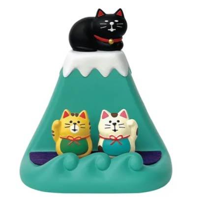 2025年12月中旬新品預約上市中 concombre 富士山療癒款 貓手機架