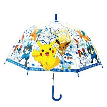 日本正版角色 55cm 透明雨傘系列  寶可夢