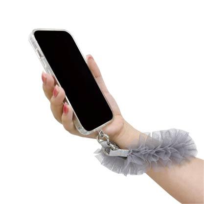 輕柔薄紗荷葉邊手機繩